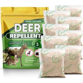 Deer Repellent for Plants, Rabbit Repellent for Plants, Deer Repeller, Deers Deterrent for Garden, Keep Rabbits Out of Yard, Keep Deer Away for Yard (3.41 Ounce (Pack of 8))