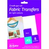 Avery HTT01 Printable Fabric Transfers for Light Cottons, 1 Transfer
