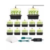 LYDTICK 12 Set Seed Starter Tray with Grow Light, Seed