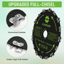 9" Chainsaw Brush Cutter Blade for Weedeater - 20 Tooth Circular Trimmer Saw Blade with 7/32" File, for Trimming Trees, Clearing Underbrush, Cutting String, Weeds and Bush (3 Pack)
