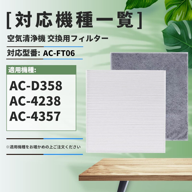 AC-FT06 (1 Set) HEPA Dust Collection Filter (1) & Activated