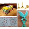 100 Pcs Metal Paper Fasteners, Round Head Split Pins Craft,
