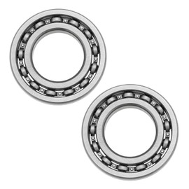 YINETTECH 2 pieces 16005/C3 deep groove ball bearings, open type, chrome steel part, 25 mm, bore 47 mm, outer diameter 8 mm, thick for industrial systems, rotary motors, fan pumps