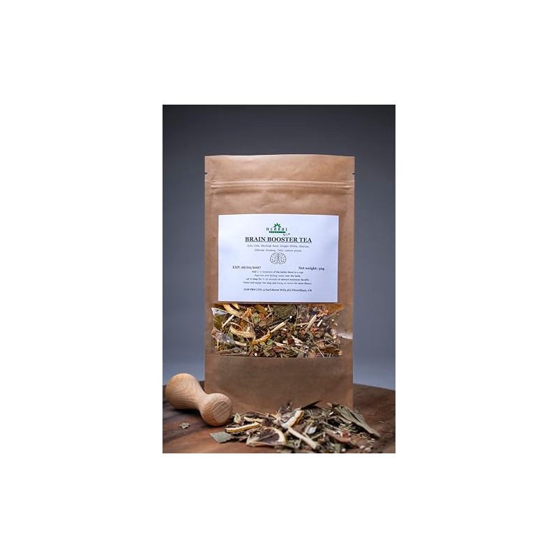 Memory Focus Herbal Tea with Gingko & Gotu Cola |Natural