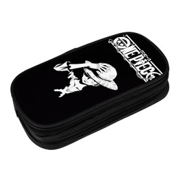 Asamike PBG1933 Pencil Case, Large Capacity, Pencil Case, One Piece, Luffy, Multifunctional, Two-story Pencil Case, Pen Pouch, Elementary School Students, Cute Pencil Case, Small Items, Junior High