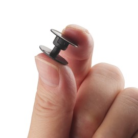 12 Pack Rivets Button Replacement Fastener for Shoe Straps, Clog, Beach & Garden Shoes - Black