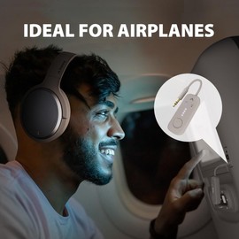 Avantalk Sky Eon - Bluetooth Active Noise-Canceling Headphones for Airplane Travel & Mobile Phone with Wireless Adapter, ANC & Ambient Mode, Spacious & Comfortable Earpads, 45hr Playtime