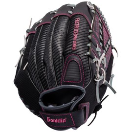 Franklin Sports Fastpitch Softball Glove - Fastpitch Pro - Adult and Youth Softball Mitt - Infield and Outfield - Right Handed Glove - Pink 12" Righty