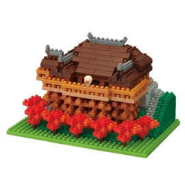nanoblock - World Famous Buildings - Kiyomzu Temple, Sight to See Series Building Kit