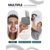 Years calm Men Shower Cap Reusable Waterproof, Dual-Layer Design, Double-Sided