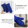 Xlnt Extra Long Oven Mitts (Blue) | Teflon EcoElite Water