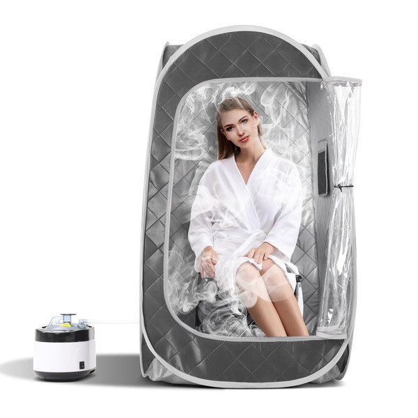 Duthss Portable Sauna, Indoor Steam Sauna Tent with 4L 1500W