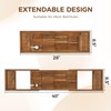 Teak Bathtub Tray - Luxury Bath Tray with Expandable Handles,