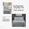 Divine Textiles 100% Pure Cotton Printed Reversible Duvet Quilt Cover