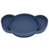 Kids Divided Plates Safe Silicone Foldable Prevent Slipping Toddler Suction