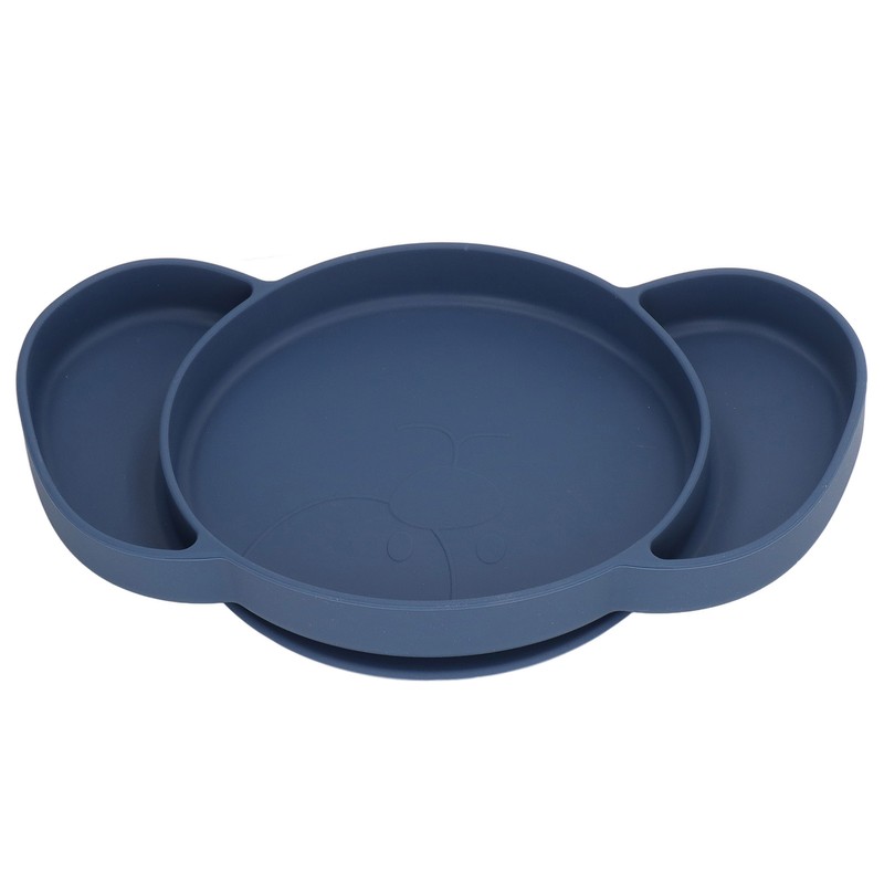 Kids Divided Plates Safe Silicone Foldable Prevent Slipping Toddler Suction
