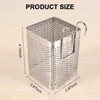 Stainless Steel Chopsticks Holder Hanging Cutlery Drying Basket Tableware Drainer