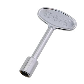 CTWHA 2PCS Natural Gas Meter Box Gas Valve Key Silver Brass Polished Universal Gas Valve Key for Gas Fire Pit for 1/4 inch 5/16 inch Swivel Ball Outdoor Fireplace Key