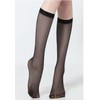 Silky Sheer Curvy Knee High Stockings 2 Pack，Anti hook silk