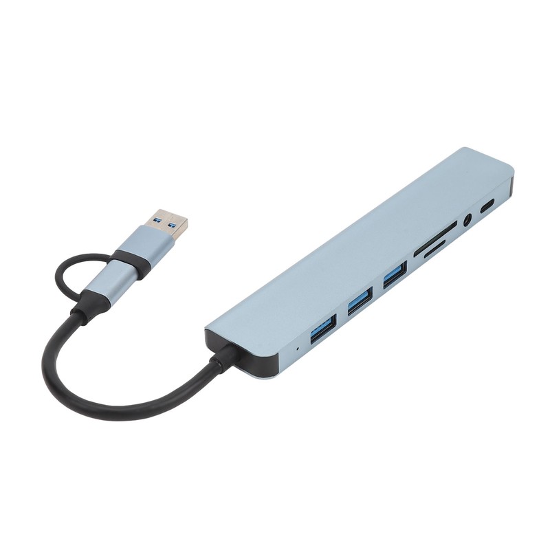 8 In 1 USB C Hub Aluminium Alloy with 1