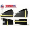 SteelCase Black Pair Front Bumper Side Lip Splitters Spoiler Winglet