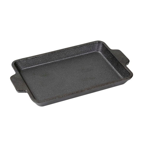 CAPTAIN STAG UG-1554 Cast Iron Plate, Grill Plate, Size B6 (Use with UG-34/43/44 Smart Grill Stove of Size B6) (Use with UG-42 B5 Smart Grill as a Half-sized Plate)