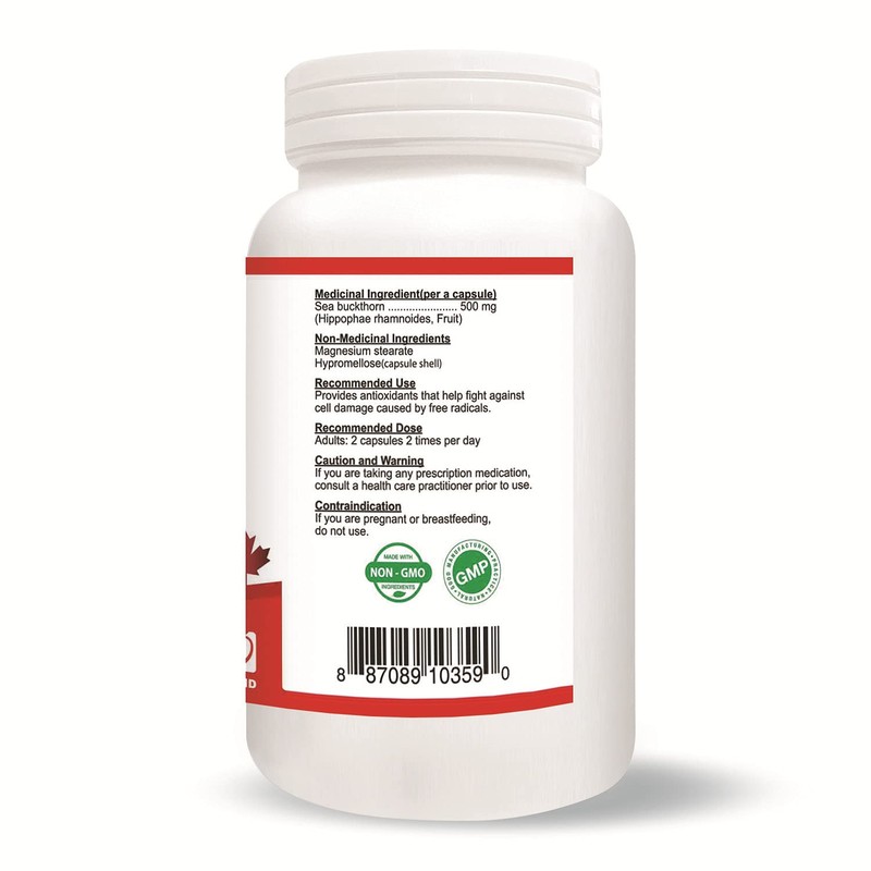 Nutridom Sea Buckthorn 500mg 120 Vcaps