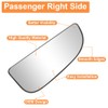 Senzeal Passenger Side Lower Mirror Glass Replacement for Dodge Ram