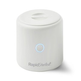 Nuby RapidSterilise+ Portable UV Baby Steriliser, Made for RapidBottle and RapidCool - 30 Uses per Charge | USB Charging | Auto Shut-Off | Kills 99.9% of Bacteria in 1 Minute (White)