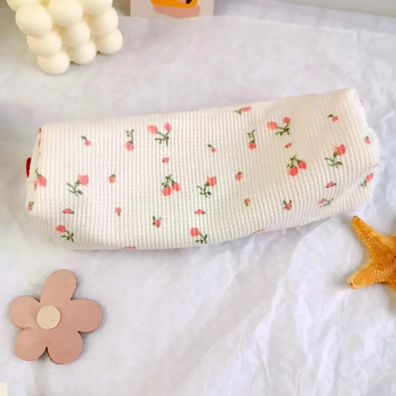 Estuche Para Lápices Con Estampado Floral, Bonito Portalápic