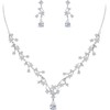 EVER FAITH Precioso Conjunto de Joyas de Boda para Novia