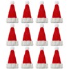 Bencailor 12 Pcs Mini Santa Hats for Crafts Small Christmas