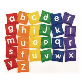 Excellerations Nylon Alphabet Beanbags Rainbow Colors Set of 26 Toy for Kids (Item # ABCTOSS)