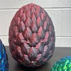 3D Printed Articulated Dragon Scale Eggs - Size: XXL Rainbow