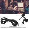 Black Double Head Lavalier Lapel Microphone No Driver Installation Required