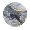 Coasters for Drinks Absorbent with Holder,Abstract Dark Blue Luxury Fluid