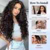 FANLUTYIN 22 Inch Curly Crochet Braiding Hair 3 Packs Ocean