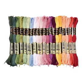 CABODYALS 20 Skeins 160M Variegated Embroidery Floss Cross Stitch Threads 6 Strands Rainbow Color Friendship Bracelet String Thread for Jewelry Making Bracelet Knitting Stitching Diy Craft Supply