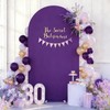Cubierta de fondo de arco morado de 6 pies, fundas