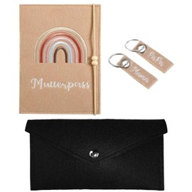 1 Felt Document Bag and 1 Felt Envelope Bag, Felt Storage Bag, Multi-Compartment Storage Bag, Portable Storage Bag