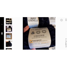 Premier Yarns 6  Skeins Premier Just Chenille Chunky Yarn ,BLACK color