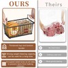 ANJUBAN Enhanced Leak-Proof Bottom - Freezer Organizer Bins ，4 Pack