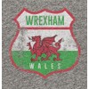 Wrexham Shield Premium Vintage Tri Blend T-Shirt - Grey (US,