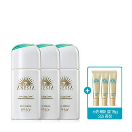 Anessa 아넷사 데이세럼 30ml 3개 + 스킨케어 젤 15g 3개 증정 Anessa Day Serum 30ml 3 pcs + Free Gift: Skincare Gel 15g 3 pcs