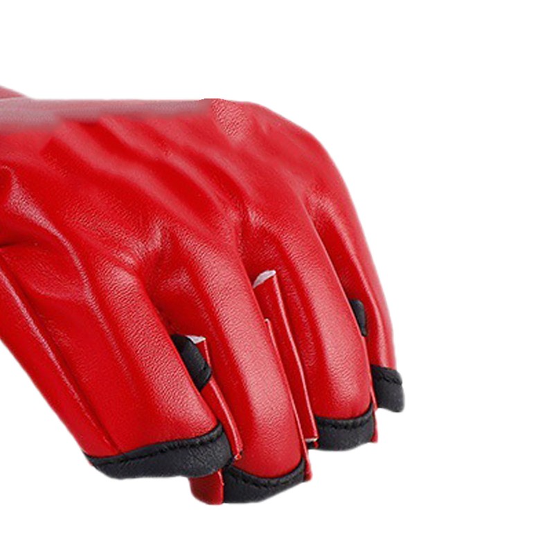 Adult Boxing Gloves Half Finger Open Palm Gloves for Kickboxing