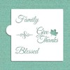 Give Thanks Cookie and Craft Stencil by Designer Stencils