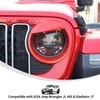 Linksip Angry Eye Headlight Covers Compatible with 2024 2025+ Jeep