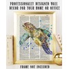 Upcycled Dictionary Art - Sea Turtle - 8.5x11 Unframed Dictionary