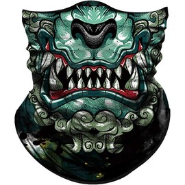 Bandana  Mask for Sun Dust Wind Protection for Men Women - Color: Bear Open Mouth Brown