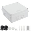 LeMotech Junction Box with Reserved Holes ABS Plastic Electrical Box